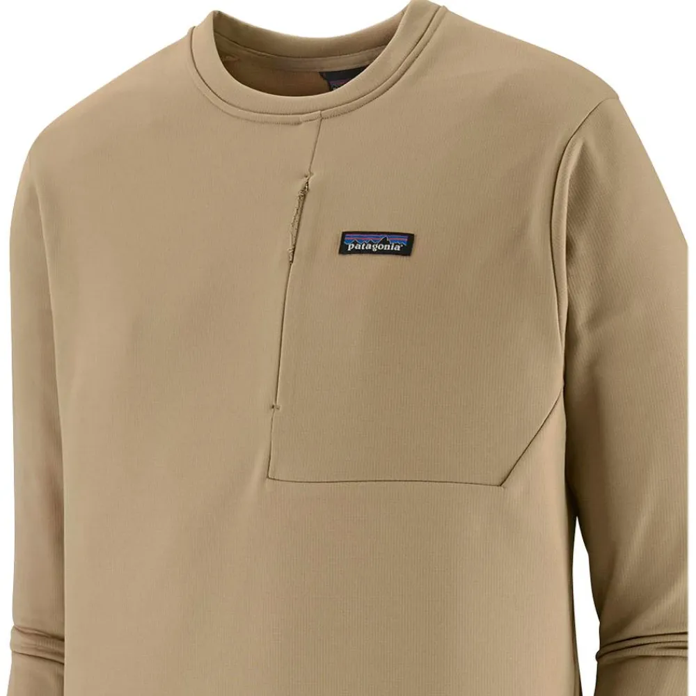 Clearance Polaire M's R1 Thermal Crew Seabird Grey Homme Polaire Homme|Veste De Ski
