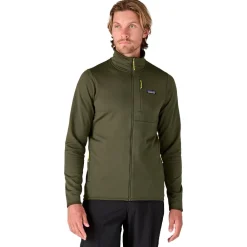 Clearance Polaire M's R1 Thermal Jkt Pine Needle Green Homme Polaire Homme