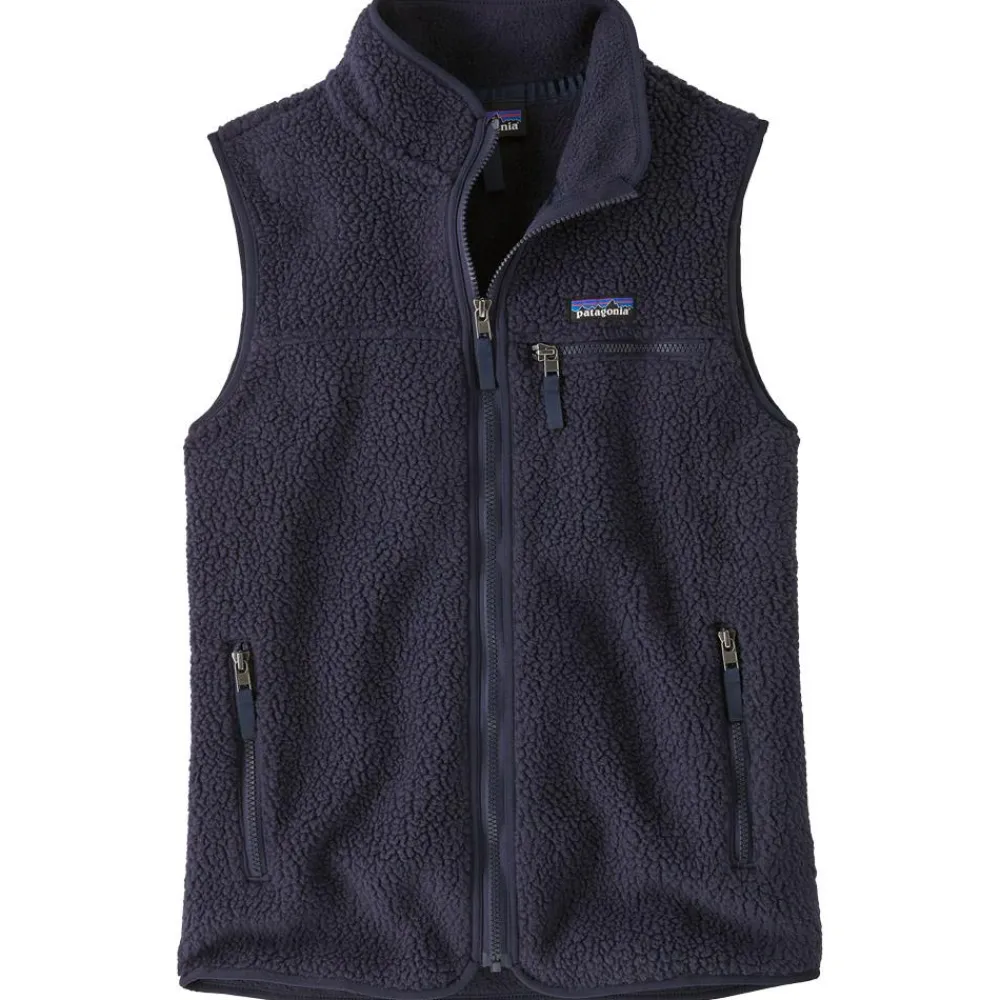 Best Polaire Retro Pile Vest Sunken Blue Femme Polaire Femme|Veste De Ski