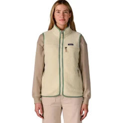 Polaire Femme|Veste De Ski<Patagonia Polaire Retro Pile Vest Natural Ellwood Green