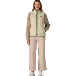 Polaire Femme|Veste De Ski<Patagonia Polaire Retro Pile Vest Natural Ellwood Green
