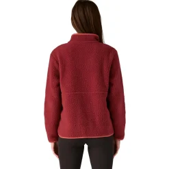 New Polaire Retro Pile Marsupial Sequoia Red Femme Polaire Femme|Veste De Ski