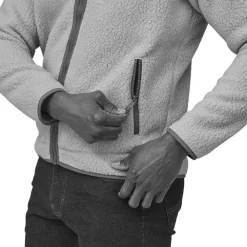 Online Polaire Retro Pile Forge Grey Homme Veste De Ski|Polaire Homme