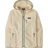 Best Polaire Women's Retro Pile Hoody Natural Ellwood Green Femme Veste De Ski|Polaire Femme