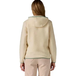 Best Polaire Women's Retro Pile Hoody Natural Ellwood Green Femme Veste De Ski|Polaire Femme