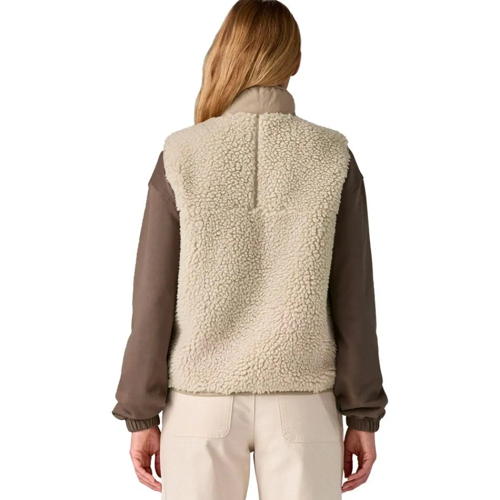 Hot Polaire W's Classic Retro X Vest Natural Femme Polaire Femme|Veste De Ski
