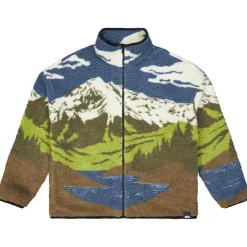 Polaire Hafdals Zip Fleece Cloudy Landsc Sherpa Homme Veste De Ski|Polaire Homme