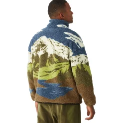 Polaire Hafdals Zip Fleece Cloudy Landsc Sherpa Homme Veste De Ski|Polaire Homme