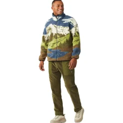 Polaire Hafdals Zip Fleece Cloudy Landsc Sherpa Homme Veste De Ski|Polaire Homme