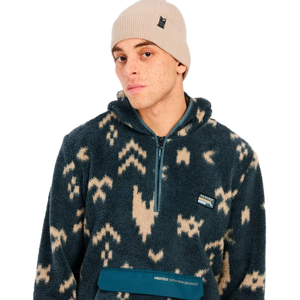 Polaire Homme|Veste De Ski<Protest Polaire Prtfoulden Outdoor Hoody Yale Blue