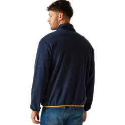 Hot Polaire Frankie Full Zip Fleece Navy Mustard Homme Polaire Homme|Veste De Ski