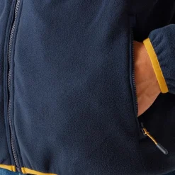 Hot Polaire Frankie Full Zip Fleece Navy Mustard Homme Polaire Homme|Veste De Ski