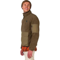 Hot Polaire Fleece Anorak Fig Homme Polaire Homme|Sweat - Pull - Poncho