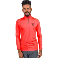Polaire Homme|Veste De Ski<Rossignol Polaire New Hero Classique Half Zip Neon Red