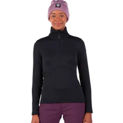 Hot Polaire W Blackside Fleece Half Zip Black Femme Polaire Femme|Veste De Ski