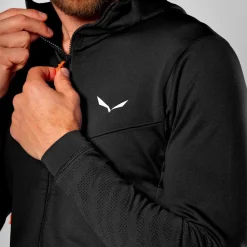 Veste De Ski|Polaire Homme<Salewa Polaire Sella Crevasse Hd Jacket M Black Out