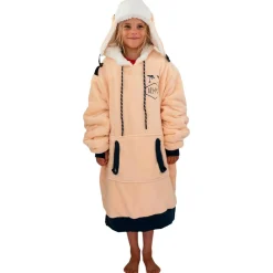 Best Poncho Poncho Plaid Junior Dark Pink Sweat - Pull - Poncho