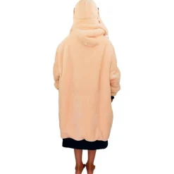 Best Poncho Poncho Plaid Junior Dark Pink Sweat - Pull - Poncho