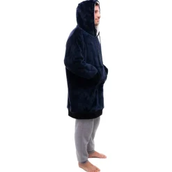 Sweat - Pull - Poncho<All-In Poncho Poncho Plaid Grey Blue