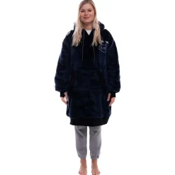 Sweat - Pull - Poncho<All-In Poncho Poncho Plaid Grey Blue