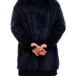 Sweat - Pull - Poncho<All-In Poncho Poncho Plaid Grey Blue