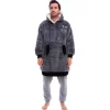 Online Poncho Poncho Plaid Charcoal Sweat - Pull - Poncho