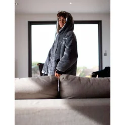 Online Poncho Poncho Plaid Charcoal Sweat - Pull - Poncho