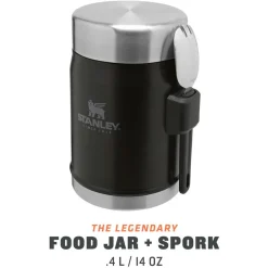 Popote|Vaisselle Camping<Stanley Popote The Legendary Food Jar + Spork 0.4L Matte Black Pebble