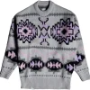 Discount Pull Pohono Jumpers Gris Chine Sweat - Pull - Poncho