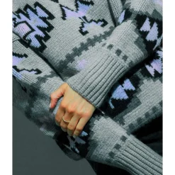 Discount Pull Pohono Jumpers Gris Chine Sweat - Pull - Poncho