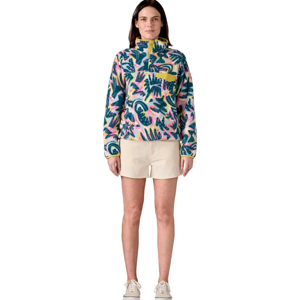 Polaire Femme|Sweat - Pull - Poncho<Patagonia Pull Women’s Lightweight Synchilla Snap-T Wild Botanist Tidal Teal