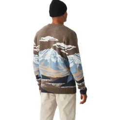 Pull Gibow Knit Sweater Cloudy Landscape Men Sweat - Pull - Poncho