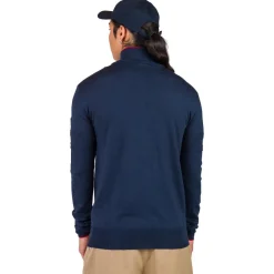 Hot Pull Stripe Hz Knit New Dark Navy Sweat - Pull - Poncho