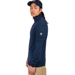 Hot Pull Stripe Hz Knit New Dark Navy Sweat - Pull - Poncho