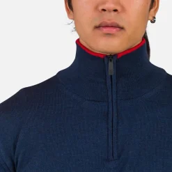 Hot Pull Stripe Hz Knit New Dark Navy Sweat - Pull - Poncho