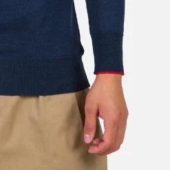 Hot Pull Stripe Hz Knit New Dark Navy Sweat - Pull - Poncho