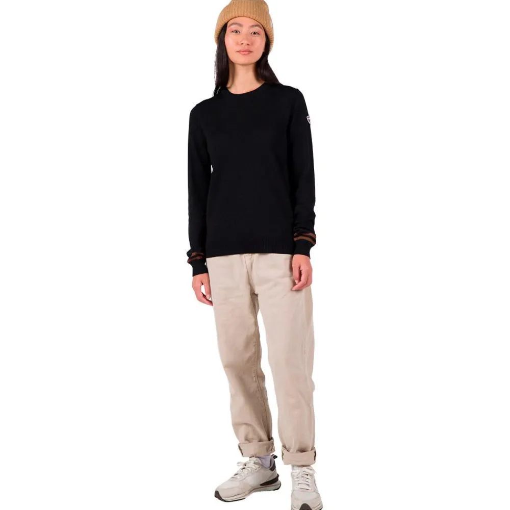 Outlet Pull W Corporate Crew Neck Black Sweat - Pull - Poncho