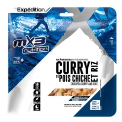 Repas Lyophilisés<MX3 Repas Lyophilisé   Curry De Pois Chiche & Riz 210 g.