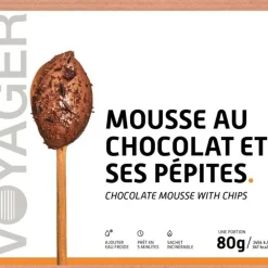 New Repas Lyophilisé   Mousse Au Chocolat Et Ses Pépites 80 g. Repas Lyophilisés
