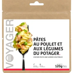 Repas Lyophilisé   Pâtes Au Poulet & Aux Légumes Du Potager 120 g. Repas Lyophilisés