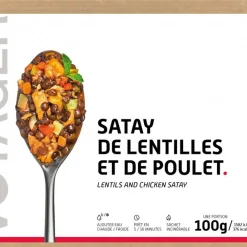 Repas Lyophilisés<Voyager Repas Lyophilisé   Satay De Lentilles Au Poulet 100 g.