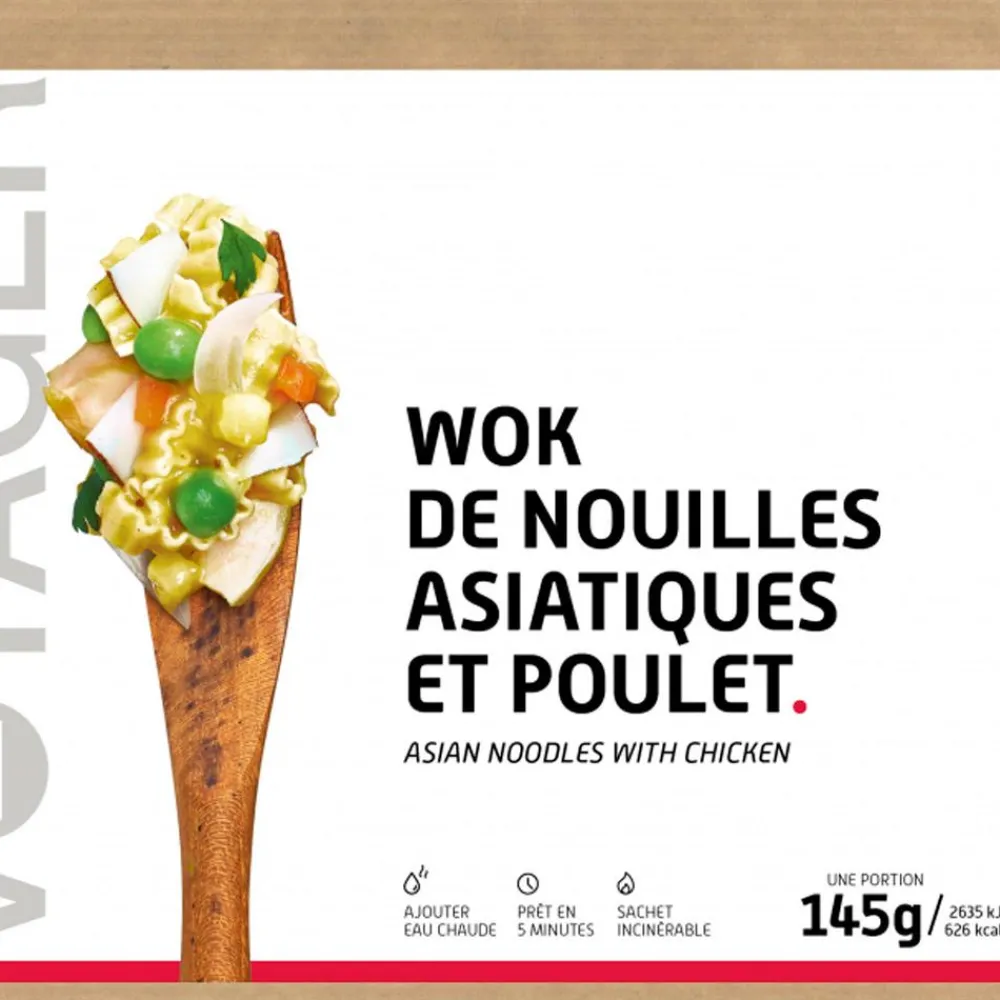 Online Repas Lyophilisé Wok De Nouilles Asiatiques Et Poulet 145 g. Repas Lyophilisés