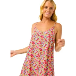 New Robe Las Dalias Ditsy Cover Up Blue Combinaison - Robe