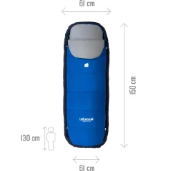 Outlet Sac de couchage Nunavüt Kid Azur Blue Sac Couchage Synthétique