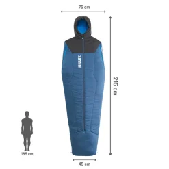 Sac Couchage Synthétique<Millet Sac de couchage Bossons 5°C Dark Denim