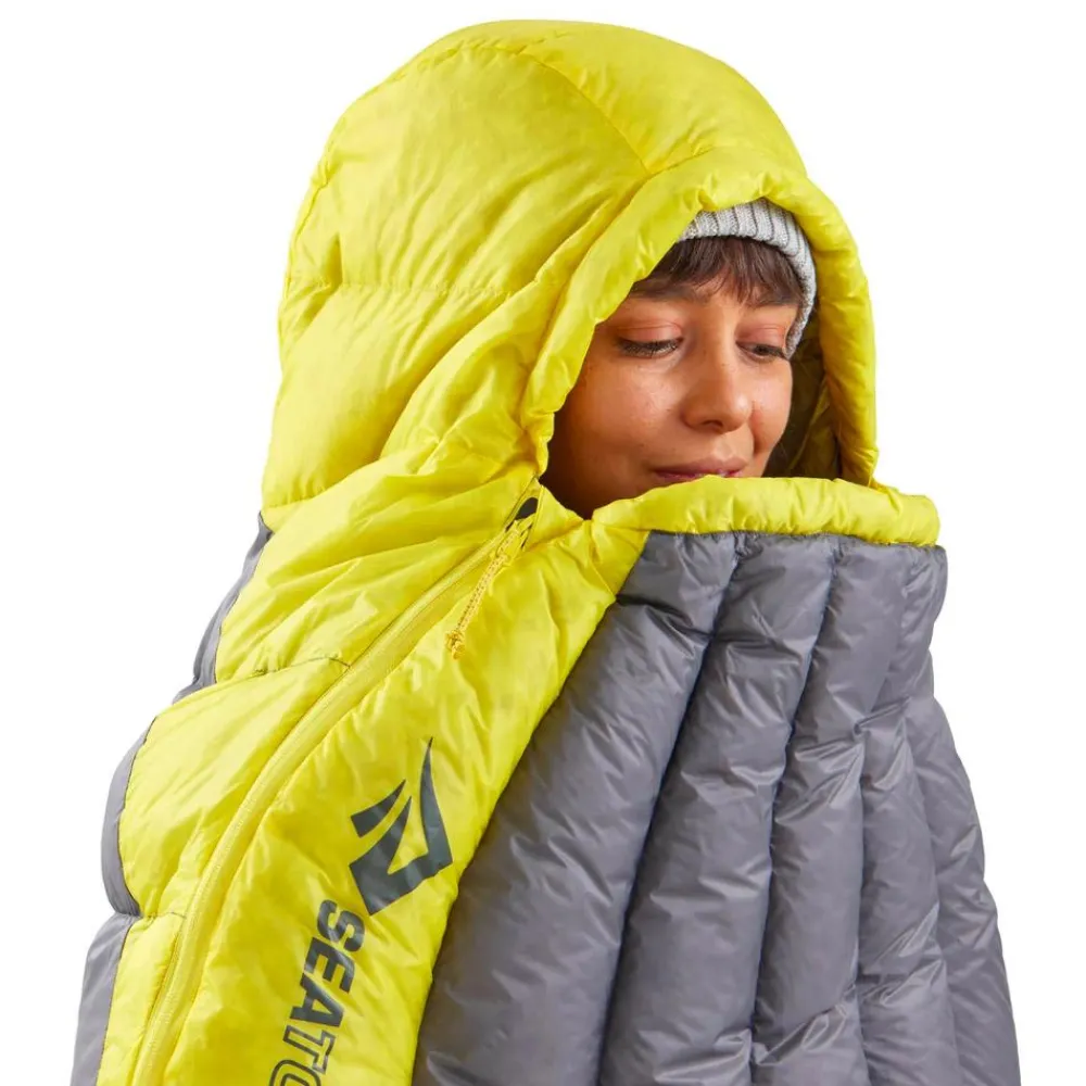 Hot Sac de couchage Spark Women's -9°C/15°F Grey Yellow Sac De Couchage En Duvet
