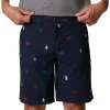 Pantalon - Short<Columbia Short M's Washed Out Printed Short Collegiate Navy Camp