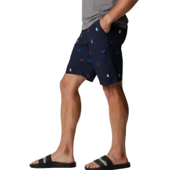 Pantalon - Short<Columbia Short M's Washed Out Printed Short Collegiate Navy Camp