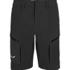 Short Rando<Salewa Short de rando Puez Durastretch Cargo Shorts M Black Out