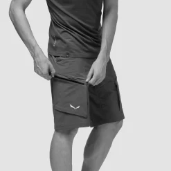 Short Rando<Salewa Short de rando Puez Durastretch Cargo Shorts M Black Out